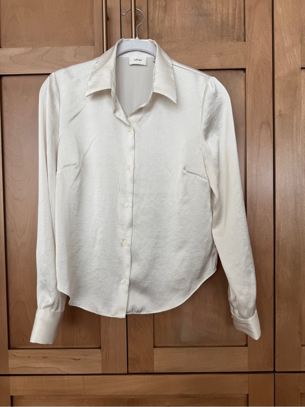 Wilfred Cream Button-Down Blouse